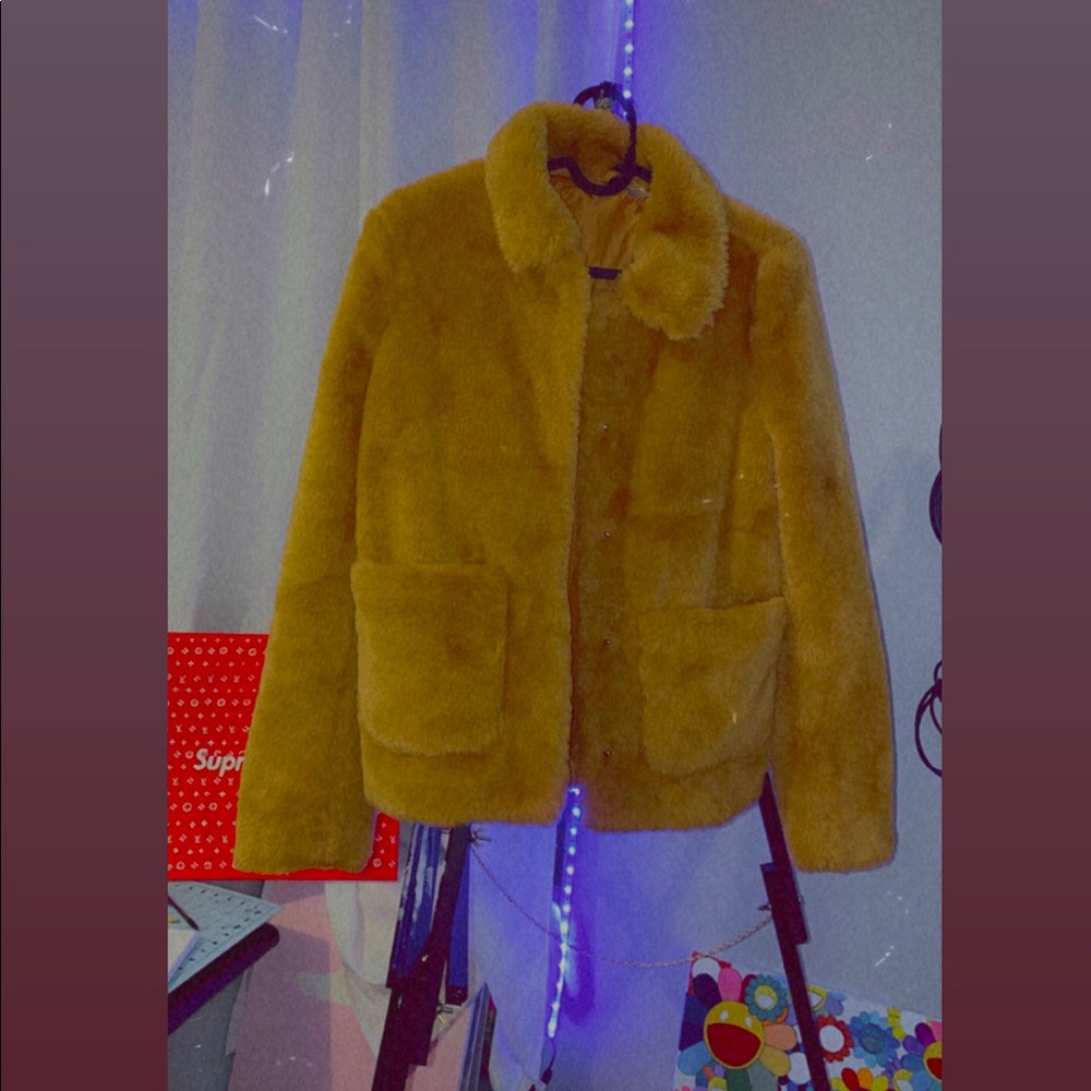 Faux fur coat